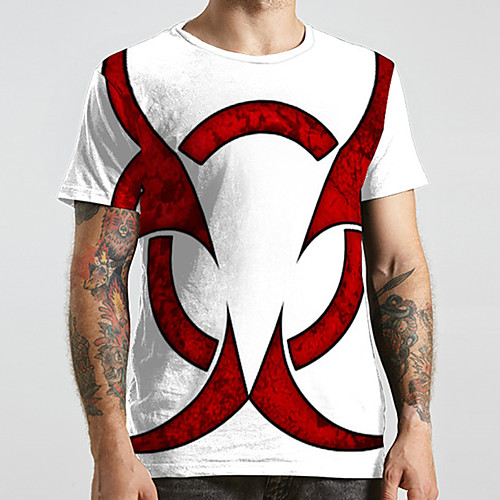 Men's Unisex Tee T shirt Shirt 3D Print Color Block Graphic Prints Plus Size Print Short Sleeve Casual Tops Fashion Designer Big and Tall Round Neck Gray / Sports / Summer 
Men's Unisex Tee T shirt Shirt 3D Print Color Block Graphic Prints Plus Size Print Short Sleeve Casual Tops Fashion Designer Big and Tall Round Neck Gray / Sports / Summer