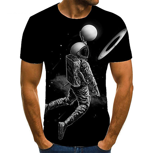 Men's Unisex Tee T shirt 3D Print Graphic Prints Astronaut Plus Size Print Short Sleeve Casual Tops Basic Fashion Designer Big and Tall Black
Men's Unisex Tee T shirt 3D Print Graphic Prints Astronaut Plus Size Print Short Sleeve Casual Tops Basic Fashion Designer Big and Tall Black