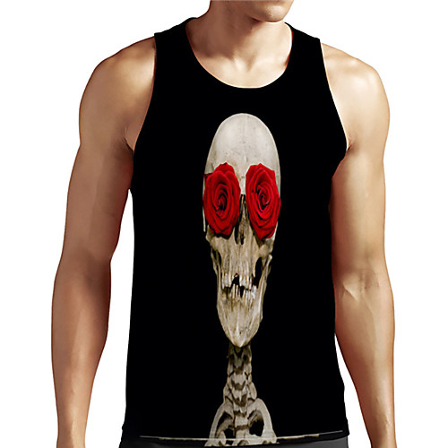 Men's Unisex Tank Top Undershirt 3D Print Graphic Prints Skull Rose Plus Size Print Sleeveless Casual Tops Basic Designer Big and Tall Black
Men's Unisex Tank Top Undershirt 3D Print Graphic Prints Skull Rose Plus Size Print Sleeveless Casual Tops Basic Designer Big and Tall Black