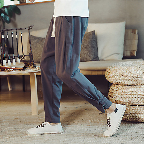 Men's Sporty Casual / Sporty Streetwear Quick Dry Breathable Soft Daily Sports Harem Pants Trousers Pants Solid Color Full Length Drawstring Elastic Waist Black Wine Light Grey Dark Gray Navy Blue
Men's Sporty Casual / Sporty Streetwear Quick Dry Breathable Soft Daily Sports Harem Pants Trousers Pants Solid Color Full Length Drawstring Elastic Waist Black Wine Light Grey Dark Gray Navy Blue