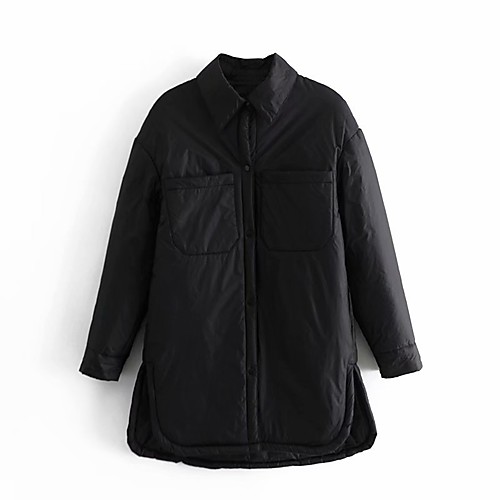 Women's Coat Casual / Daily Spring Long Coat Shirt Collar Regular Fit Casual Jacket Solid Color Others ArmyGreen khaki
Women's Coat Casual / Daily Spring Long Coat Shirt Collar Regular Fit Casual Jacket Solid Color Others ArmyGreen khaki