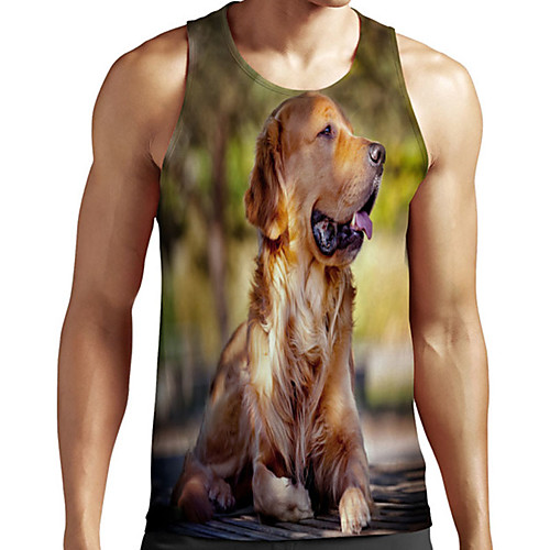 Men's Unisex Tank Top Undershirt 3D Print Dog Graphic Prints Animal Plus Size Print Sleeveless Casual Tops Basic Designer Big and Tall Green
Men's Unisex Tank Top Undershirt 3D Print Dog Graphic Prints Animal Plus Size Print Sleeveless Casual Tops Basic Designer Big and Tall Green