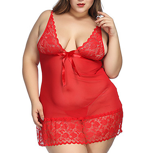 Women's Plus Size Bodysuits Lace Bow Solid Colored Deep V Spring & Summer Fall & Winter Black Red Wine Big Size S M L XL XXL
Women's Plus Size Bodysuits Lace Bow Solid Colored Deep V Spring & Summer Fall & Winter Black Red Wine Big Size S M L XL XXL