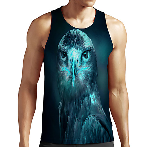 Men's Unisex Tank Top Undershirt 3D Print Graphic Prints Eagle Animal Plus Size Print Sleeveless Casual Tops Basic Designer Big and Tall Blue-Green
Men's Unisex Tank Top Undershirt 3D Print Graphic Prints Eagle Animal Plus Size Print Sleeveless Casual Tops Basic Designer Big and Tall Blue-Green