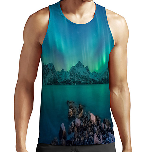 Men's Unisex Tank Top Undershirt 3D Print Scenery Graphic Prints Plus Size Print Sleeveless Casual Tops Basic Fashion Designer Breathable Blue
Men's Unisex Tank Top Undershirt 3D Print Scenery Graphic Prints Plus Size Print Sleeveless Casual Tops Basic Fashion Designer Breathable Blue