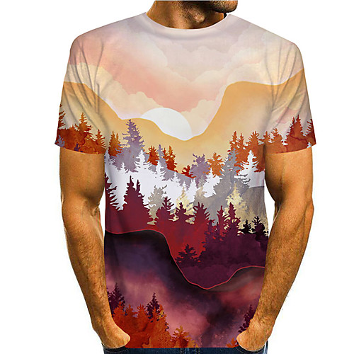 Men's Tee T shirt 3D Print Graphic Prints Mountain Print Short Sleeve Daily Tops Casual Designer Big and Tall Brown
Men's Tee T shirt 3D Print Graphic Prints Mountain Print Short Sleeve Daily Tops Casual Designer Big and Tall Brown