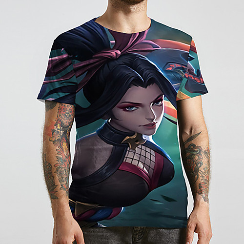 Men's Unisex Tee T shirt 3D Print Anime Graphic Prints Plus Size Print Short Sleeve Casual Tops Basic Designer Big and Tall Blue
Men's Unisex Tee T shirt 3D Print Anime Graphic Prints Plus Size Print Short Sleeve Casual Tops Basic Designer Big and Tall Blue