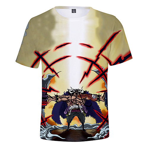Inspired by One Piece Monkey D. Luffy Cosplay Costume T-shirt Terylene 3D Printing T-shirt For Women's / Men's
Inspired by One Piece Monkey D. Luffy Cosplay Costume T-shirt Terylene 3D Printing T-shirt For Women's / Men's