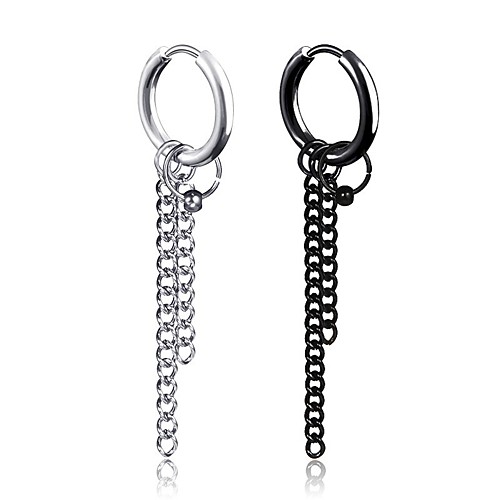 Men's Earrings Classic Holiday Birthday Stylish Simple Stainless Steel Earrings Jewelry Silver / White / Black For Street Formal Date Festival 1pc
Men's Earrings Classic Holiday Birthday Stylish Simple Stainless Steel Earrings Jewelry Silver / White / Black For Street Formal Date Festival 1pc