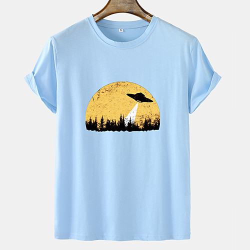 Men's Unisex Tee T shirt Hot Stamping Graphic Prints Forest UFO Plus Size Short Sleeve Casual Tops 100% Cotton Basic Fashion Designer Comfortable Blue Blushing Pink Orange
Men's Unisex Tee T shirt Hot Stamping Graphic Prints Forest UFO Plus Size Short Sleeve Casual Tops 100% Cotton Basic Fashion Designer Comfortable Blue Blushing Pink Orange