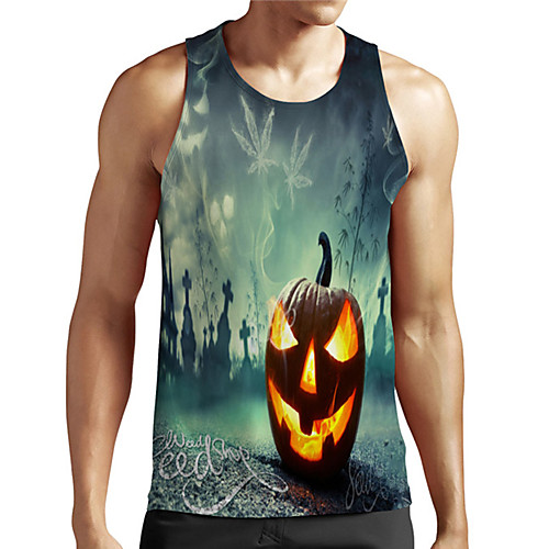 Men's Unisex Tank Top Undershirt 3D Print Graphic Prints Pumpkin Plus Size Print Sleeveless Casual Tops Basic Designer Big and Tall Blue
Men's Unisex Tank Top Undershirt 3D Print Graphic Prints Pumpkin Plus Size Print Sleeveless Casual Tops Basic Designer Big and Tall Blue