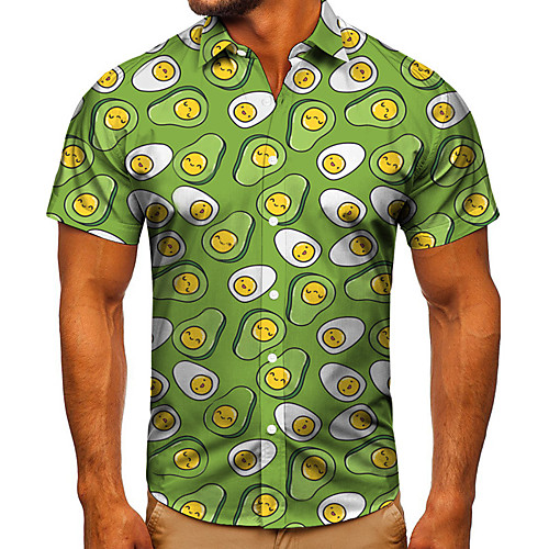 Men's Shirt 3D Print Graphic Prints Avocado Button-Down Short Sleeve Street Tops Casual Fashion Classic Breathable Green
Men's Shirt 3D Print Graphic Prints Avocado Button-Down Short Sleeve Street Tops Casual Fashion Classic Breathable Green