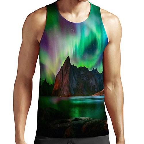 Men's Unisex Tank Top Undershirt 3D Print Scenery Graphic Prints Plus Size Print Sleeveless Casual Tops Basic Fashion Designer Breathable Green
Men's Unisex Tank Top Undershirt 3D Print Scenery Graphic Prints Plus Size Print Sleeveless Casual Tops Basic Fashion Designer Breathable Green