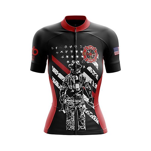 21Grams Women's Short Sleeve Cycling Jersey Summer Spandex Polyester Black American / USA National Flag Bike Jersey Top Mountain Bike MTB Road Bike Cycling Quick Dry Moisture Wicking Breathable Sports
21Grams Women's Short Sleeve Cycling Jersey Summer Spandex Polyester Black American / USA National Flag Bike Jersey Top Mountain Bike MTB Road Bike Cycling Quick Dry Moisture Wicking Breathable Sports