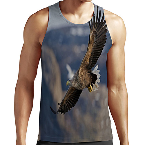 Men's Unisex Tank Top Undershirt 3D Print Graphic Prints Eagle Animal Plus Size Print Sleeveless Casual Tops Basic Designer Big and Tall Blue
Men's Unisex Tank Top Undershirt 3D Print Graphic Prints Eagle Animal Plus Size Print Sleeveless Casual Tops Basic Designer Big and Tall Blue