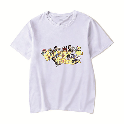 Men's Unisex Tee T shirt Hot Stamping Anime Graphic Prints Plus Size Fairy Tail Print Short Sleeve Casual Tops Cotton Basic Designer Big and Tall White Black Red
Men's Unisex Tee T shirt Hot Stamping Anime Graphic Prints Plus Size Fairy Tail Print Short Sleeve Casual Tops Cotton Basic Designer Big and Tall White Black Red