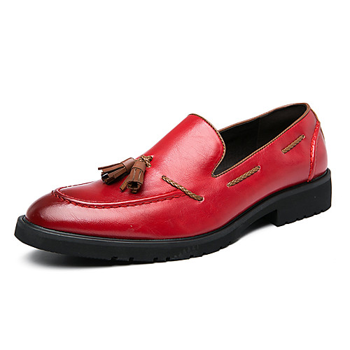 Men's Loafers & Slip-Ons Tassel Loafers Comfort Loafers Dress Loafers Business Casual Classic Daily Party & Evening Leather Synthetics Non-slipping Height-increasing Wear Proof Red Black Fall Winter
Men's Loafers & Slip-Ons Tassel Loafers Comfort Loafers Dress Loafers Business Casual Classic Daily Party & Evening Leather Synthetics Non-slipping Height-increasing Wear Proof Red Black Fall Winter