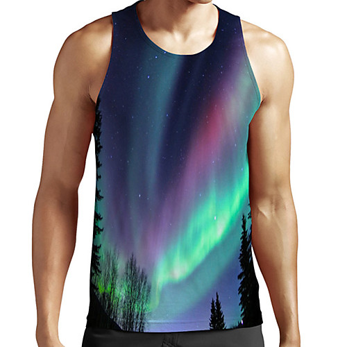 Men's Unisex Tank Top Undershirt 3D Print Scenery Graphic Prints Plus Size Print Sleeveless Casual Tops Basic Fashion Designer Breathable Blue
Men's Unisex Tank Top Undershirt 3D Print Scenery Graphic Prints Plus Size Print Sleeveless Casual Tops Basic Fashion Designer Breathable Blue