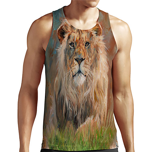 Men's Unisex Tank Top Undershirt 3D Print Graphic Prints Lion Animal Plus Size Print Sleeveless Casual Tops Basic Designer Big and Tall Yellow
Men's Unisex Tank Top Undershirt 3D Print Graphic Prints Lion Animal Plus Size Print Sleeveless Casual Tops Basic Designer Big and Tall Yellow