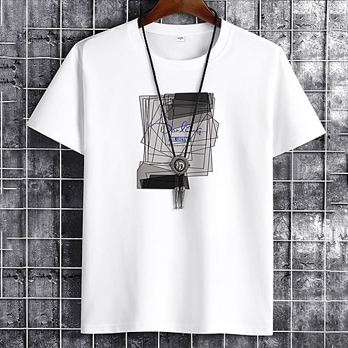 Men's Unisex Tee T shirt Hot Stamping Graphic Prints Geometry Letter Plus Size Print Short Sleeve Casual Tops Cotton Basic Fashion Designer Big and Tall White Black Khaki
Men's Unisex Tee T shirt Hot Stamping Graphic Prints Geometry Letter Plus Size Print Short Sleeve Casual Tops Cotton Basic Fashion Designer Big and Tall White Black Khaki