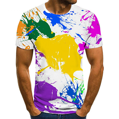Men's Unisex Tee T shirt 3D Print Graphic Prints Graffiti Plus Size Print Short Sleeve Casual Tops Basic Fashion Designer Big and Tall Rainbow
Men's Unisex Tee T shirt 3D Print Graphic Prints Graffiti Plus Size Print Short Sleeve Casual Tops Basic Fashion Designer Big and Tall Rainbow