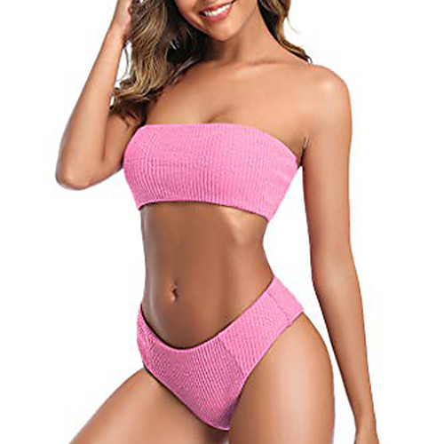 Women's Bikini 2 Piece Swimsuit Push Up Slim Solid Color Yellow Blushing Pink Black Red Rose Red Swimwear Bathing Suits New Sexy Cute / Sweet / Padded Bras / Beach
Women's Bikini 2 Piece Swimsuit Push Up Slim Solid Color Yellow Blushing Pink Black Red Rose Red Swimwear Bathing Suits New Sexy Cute / Sweet / Padded Bras / Beach