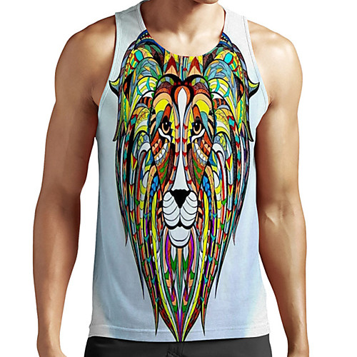 Men's Unisex Tank Top Undershirt 3D Print Graphic Prints Lion Animal Plus Size Print Sleeveless Casual Tops Basic Fashion Designer Breathable White
Men's Unisex Tank Top Undershirt 3D Print Graphic Prints Lion Animal Plus Size Print Sleeveless Casual Tops Basic Fashion Designer Breathable White