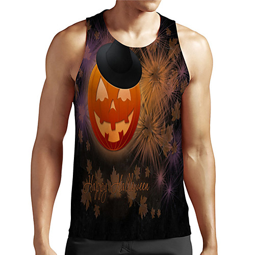Men's Unisex Tank Top Undershirt 3D Print Graphic Prints Pumpkin Plus Size Print Sleeveless Casual Tops Basic Designer Big and Tall Orange
Men's Unisex Tank Top Undershirt 3D Print Graphic Prints Pumpkin Plus Size Print Sleeveless Casual Tops Basic Designer Big and Tall Orange