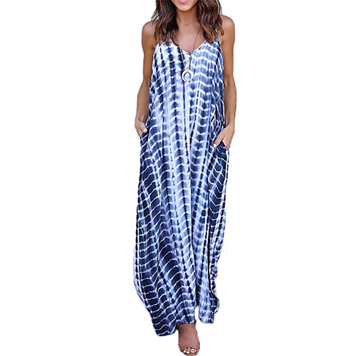 Women's A Line Dress Maxi long Dress Blue Sleeveless Print Color Block Pocket Summer V Neck Casual Beach 2021 S M L XL XXL / Cotton / Cotton
Women's A Line Dress Maxi long Dress Blue Sleeveless Print Color Block Pocket Summer V Neck Casual Beach 2021 S M L XL XXL / Cotton / Cotton