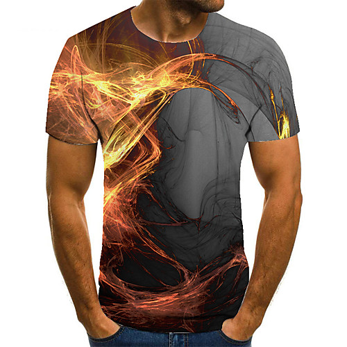 Men's Unisex Tee T shirt 3D Print Graphic Prints Flame Plus Size Print Short Sleeve Casual Tops Basic Fashion Designer Big and Tall Gray
Men's Unisex Tee T shirt 3D Print Graphic Prints Flame Plus Size Print Short Sleeve Casual Tops Basic Fashion Designer Big and Tall Gray