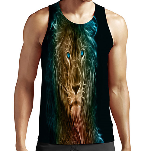 Men's Unisex Tank Top Undershirt 3D Print Graphic Prints Lion Animal Plus Size Print Sleeveless Casual Tops Basic Fashion Designer Breathable Black
Men's Unisex Tank Top Undershirt 3D Print Graphic Prints Lion Animal Plus Size Print Sleeveless Casual Tops Basic Fashion Designer Breathable Black