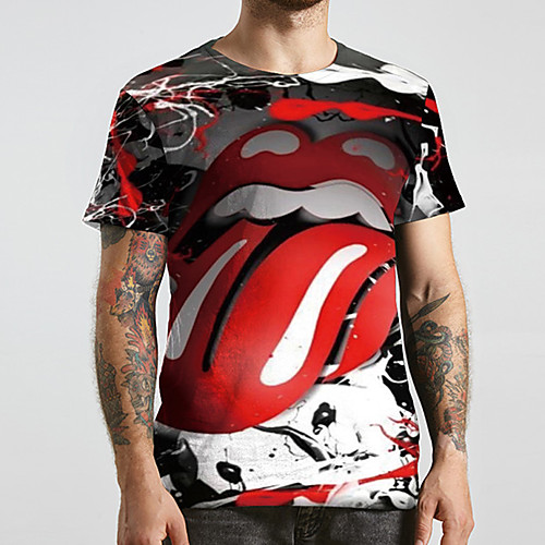 Men's Unisex Tee T shirt 3D Print Graphic Prints Mouth Plus Size Print Short Sleeve Casual Tops Basic Designer Big and Tall Red
Men's Unisex Tee T shirt 3D Print Graphic Prints Mouth Plus Size Print Short Sleeve Casual Tops Basic Designer Big and Tall Red