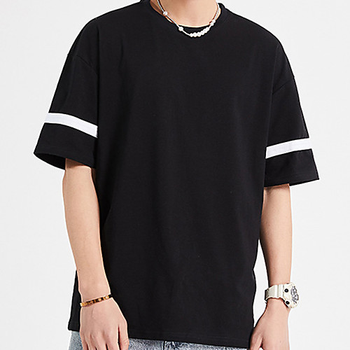 Men's Unisex Tee T shirt Hot Stamping Striped Graphic Prints Plus Size Short Sleeve Casual Tops 100% Cotton Basic Vintage Designer Big and Tall Black
Men's Unisex Tee T shirt Hot Stamping Striped Graphic Prints Plus Size Short Sleeve Casual Tops 100% Cotton Basic Vintage Designer Big and Tall Black