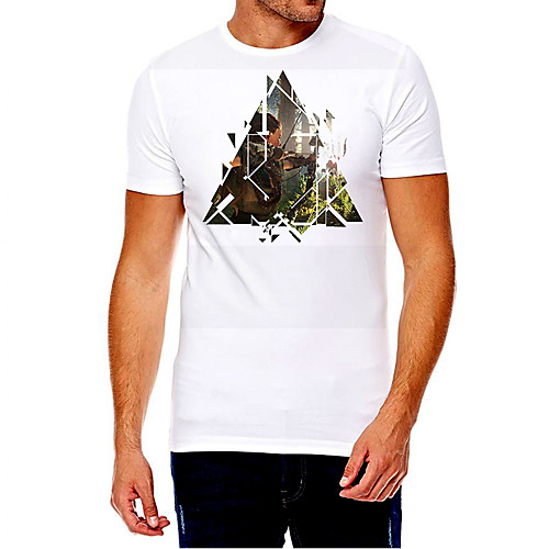 Men's Unisex Tee T shirt Hot Stamping Graphic Prints Geometry Plus Size Print Short Sleeve Casual Tops Cotton Basic Fashion Designer Big and Tall White
Men's Unisex Tee T shirt Hot Stamping Graphic Prints Geometry Plus Size Print Short Sleeve Casual Tops Cotton Basic Fashion Designer Big and Tall White