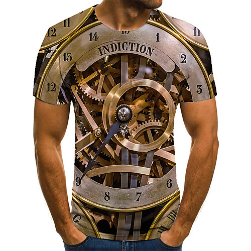 Men's Unisex Tee T shirt 3D Print Graphic Prints Machine Plus Size Print Short Sleeve Casual Tops Basic Fashion Designer Big and Tall Brown
Men's Unisex Tee T shirt 3D Print Graphic Prints Machine Plus Size Print Short Sleeve Casual Tops Basic Fashion Designer Big and Tall Brown