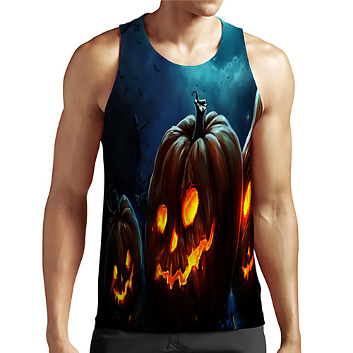 Men's Unisex Tank Top Undershirt 3D Print Graphic Prints Pumpkin Plus Size Print Sleeveless Casual Tops Basic Designer Big and Tall Blue
Men's Unisex Tank Top Undershirt 3D Print Graphic Prints Pumpkin Plus Size Print Sleeveless Casual Tops Basic Designer Big and Tall Blue