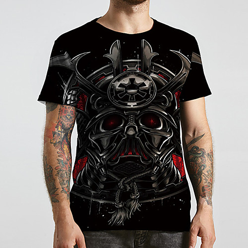 Men's Unisex Tee T shirt 3D Print Graphic Prints Skull Plus Size Print Short Sleeve Casual Tops Basic Designer Big and Tall Black
Men's Unisex Tee T shirt 3D Print Graphic Prints Skull Plus Size Print Short Sleeve Casual Tops Basic Designer Big and Tall Black