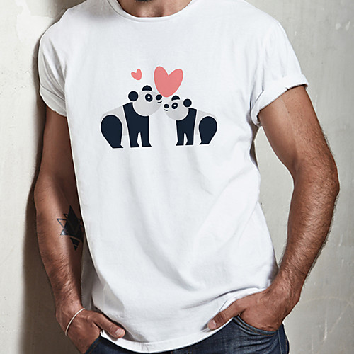 Men's Unisex Tee T shirt Hot Stamping Graphic Prints Panda Plus Size Print Short Sleeve Casual Tops 100% Cotton Basic Designer Big and Tall White
Men's Unisex Tee T shirt Hot Stamping Graphic Prints Panda Plus Size Print Short Sleeve Casual Tops 100% Cotton Basic Designer Big and Tall White