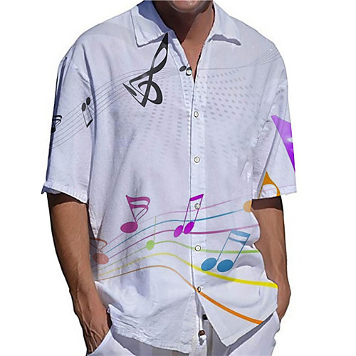 Men's Shirt 3D Print Symbol Plus Size 3D Print Button-Down Short Sleeve Casual Tops Casual Fashion Streetwear Breathable White / Sports
Men's Shirt 3D Print Symbol Plus Size 3D Print Button-Down Short Sleeve Casual Tops Casual Fashion Streetwear Breathable White / Sports