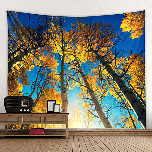 Wall Tapestry Wall Hanging Art Deco Blanket Curtains Hanging in the Home Bedroom Living Room Decorate the Woods of Yellow Leaves Under the Blue Sky
Wall Tapestry Wall Hanging Art Deco Blanket Curtains Hanging in the Home Bedroom Living Room Decorate the Woods of Yellow Leaves Under the Blue Sky
