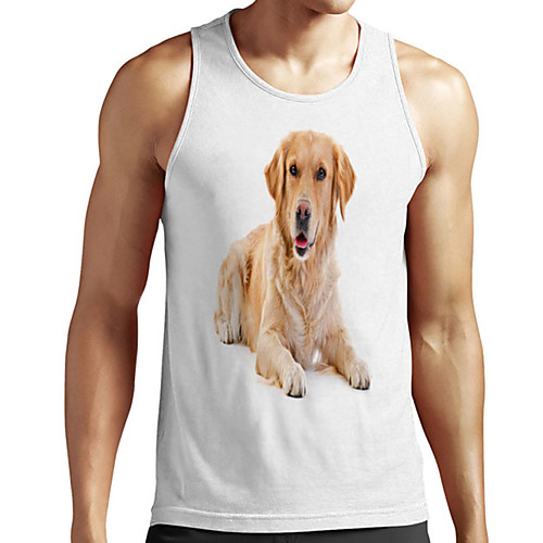 Men's Unisex Tank Top Undershirt 3D Print Dog Graphic Prints Animal Plus Size Print Sleeveless Casual Tops Basic Designer Big and Tall White
Men's Unisex Tank Top Undershirt 3D Print Dog Graphic Prints Animal Plus Size Print Sleeveless Casual Tops Basic Designer Big and Tall White
