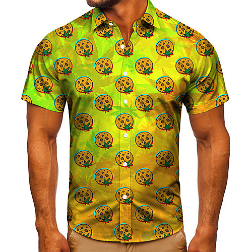 Men's Shirt 3D Print Graphic Prints Fruit Button-Down Short Sleeve Street Tops Casual Fashion Classic Breathable Yellow
Men's Shirt 3D Print Graphic Prints Fruit Button-Down Short Sleeve Street Tops Casual Fashion Classic Breathable Yellow
