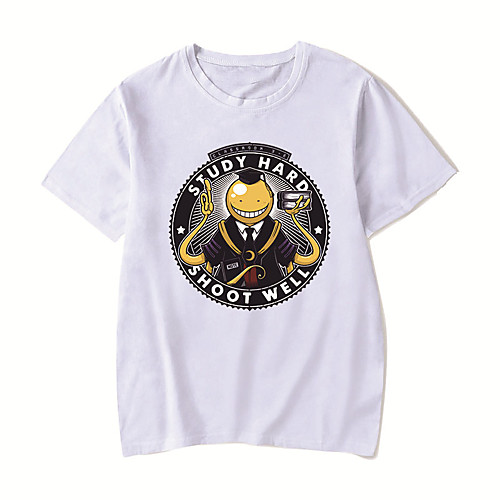 Men's Unisex Tee T shirt Hot Stamping Anime Graphic Prints Plus Size Assassination Classroom Print Short Sleeve Casual Tops Cotton Basic Designer Big and Tall White Black Red
Men's Unisex Tee T shirt Hot Stamping Anime Graphic Prints Plus Size Assassination Classroom Print Short Sleeve Casual Tops Cotton Basic Designer Big and Tall White Black Red