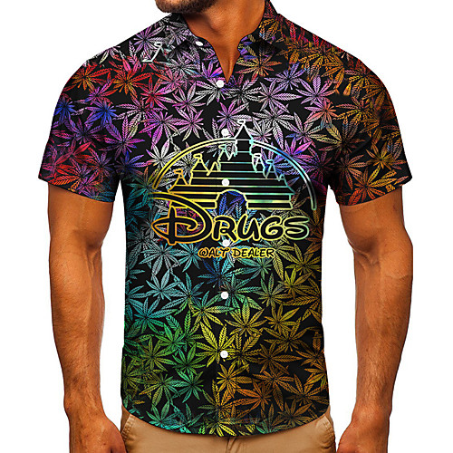 Men's Shirt 3D Print Plants Graphic Prints Button-Down Short Sleeve Street Tops Casual Fashion Classic Breathable Rainbow
Men's Shirt 3D Print Plants Graphic Prints Button-Down Short Sleeve Street Tops Casual Fashion Classic Breathable Rainbow