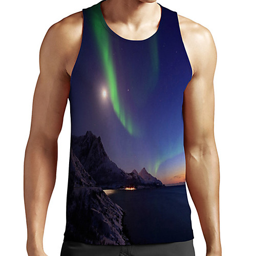 Men's Unisex Tank Top Undershirt 3D Print Scenery Graphic Prints Plus Size Print Sleeveless Casual Tops Basic Fashion Designer Breathable Blue
Men's Unisex Tank Top Undershirt 3D Print Scenery Graphic Prints Plus Size Print Sleeveless Casual Tops Basic Fashion Designer Breathable Blue
