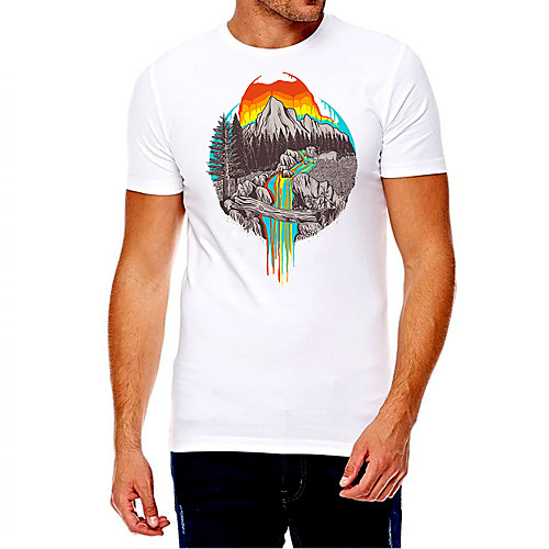 Men's Unisex Tee T shirt Hot Stamping Scenery Graphic Prints Plus Size Print Short Sleeve Casual Tops Cotton Basic Fashion Designer Big and Tall White
Men's Unisex Tee T shirt Hot Stamping Scenery Graphic Prints Plus Size Print Short Sleeve Casual Tops Cotton Basic Fashion Designer Big and Tall White