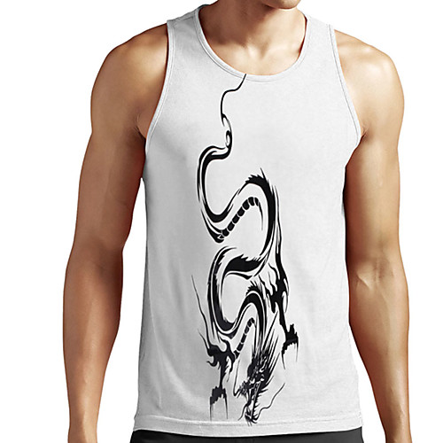 Men's Unisex Tank Top Undershirt 3D Print Dragon Graphic Prints Plus Size Print Sleeveless Casual Tops Basic Designer Big and Tall White
Men's Unisex Tank Top Undershirt 3D Print Dragon Graphic Prints Plus Size Print Sleeveless Casual Tops Basic Designer Big and Tall White