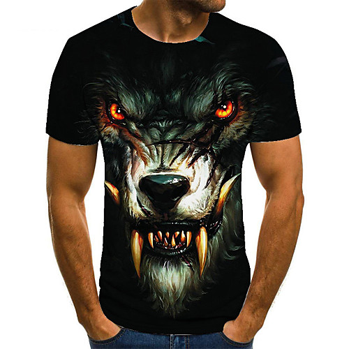 Men's Unisex Tee T shirt 3D Print Graphic Prints Animal Plus Size Print Short Sleeve Casual Tops Basic Fashion Designer Big and Tall Black
Men's Unisex Tee T shirt 3D Print Graphic Prints Animal Plus Size Print Short Sleeve Casual Tops Basic Fashion Designer Big and Tall Black