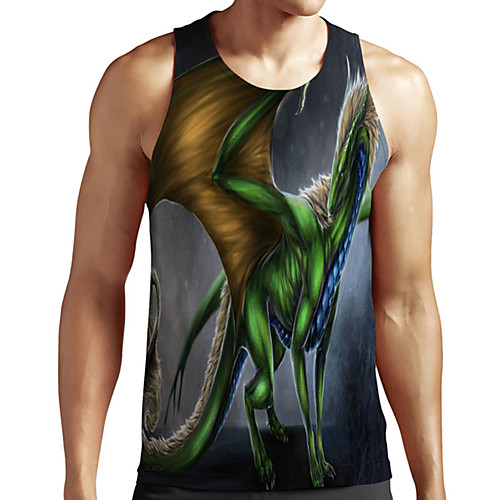 Men's Unisex Tank Top Undershirt 3D Print Graphic Prints Dinosaur Plus Size Print Sleeveless Casual Tops Basic Designer Big and Tall Black
Men's Unisex Tank Top Undershirt 3D Print Graphic Prints Dinosaur Plus Size Print Sleeveless Casual Tops Basic Designer Big and Tall Black