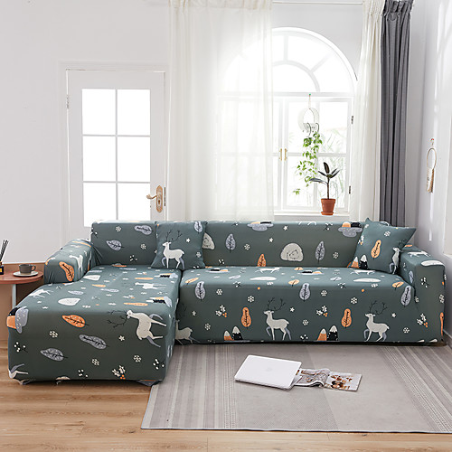 Cartoon Deer Print Dustproof All-powerful Slipcovers Stretch L Shape Sofa Cover Super Soft Fabric Couch Cover Sofa Furniture Protector with One Free Boster Case
Cartoon Deer Print Dustproof All-powerful Slipcovers Stretch L Shape Sofa Cover Super Soft Fabric Couch Cover Sofa Furniture Protector with One Free Boster Case